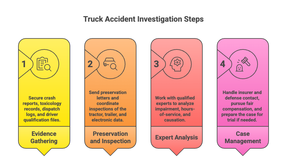 Truck Accident Investigation Steps