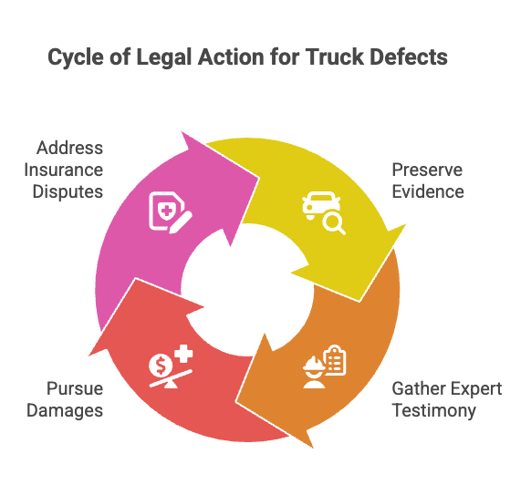 Cycle of Legal Action for Truck Defects