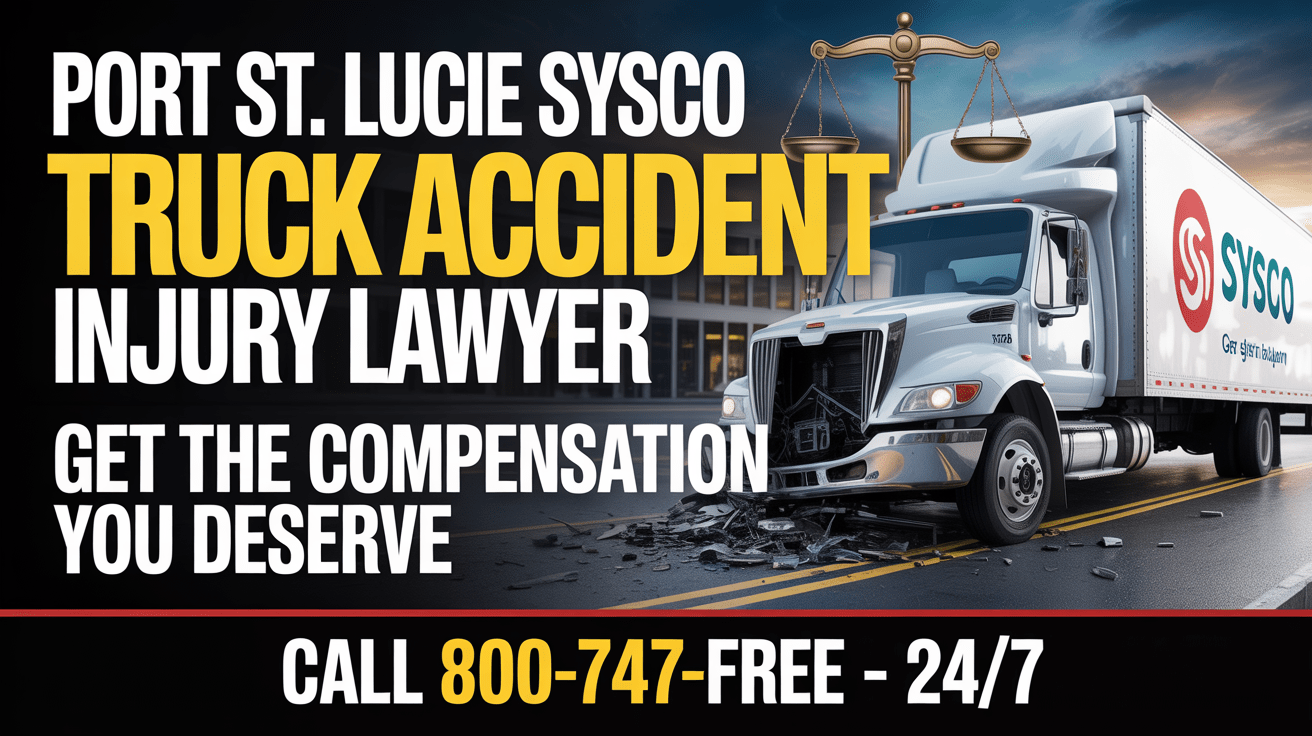 Abogado de Lesiones por Accidentes de Camiones Sysco en Port St. Lucie