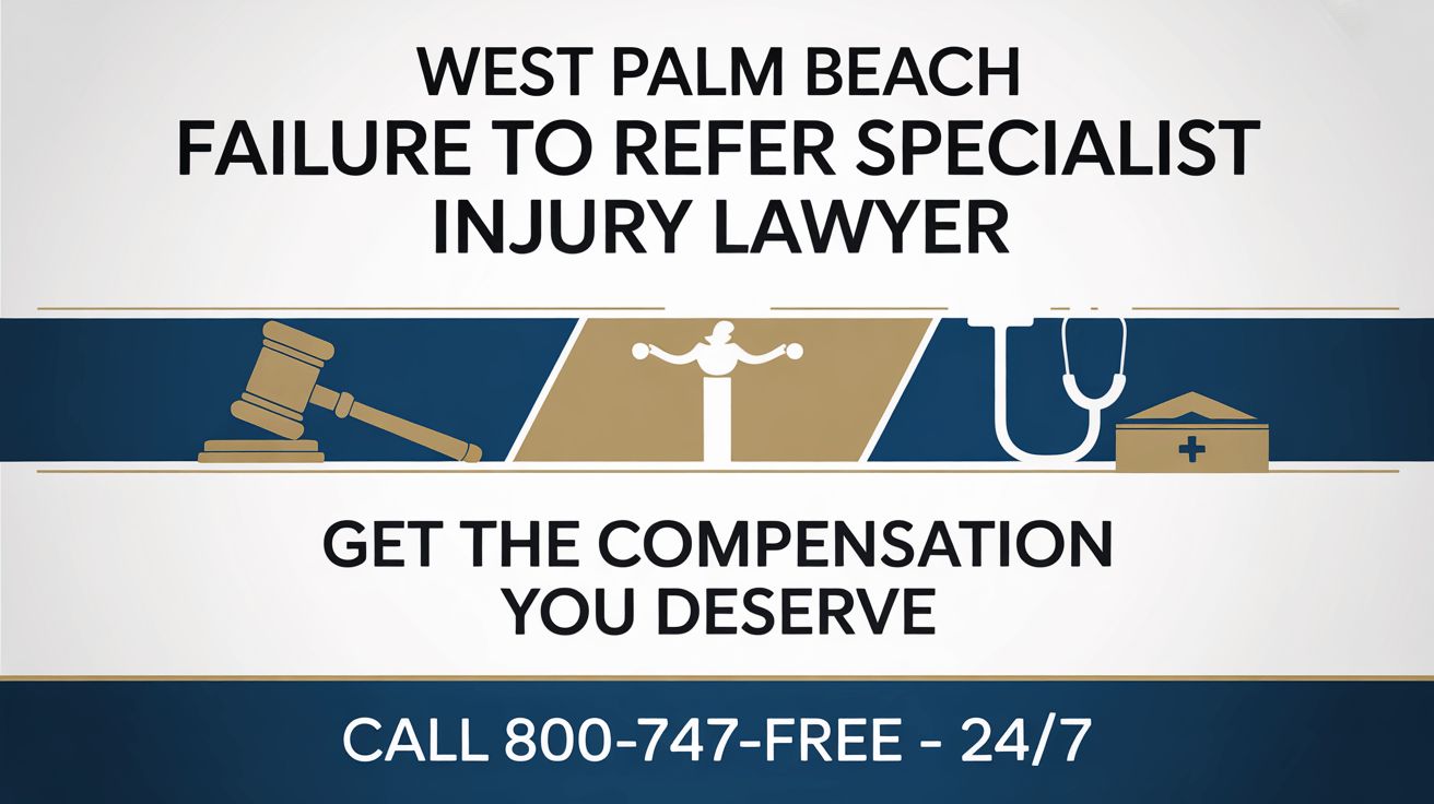 Abogado de lesiones por falta de referencia a especialista en West Palm Beach