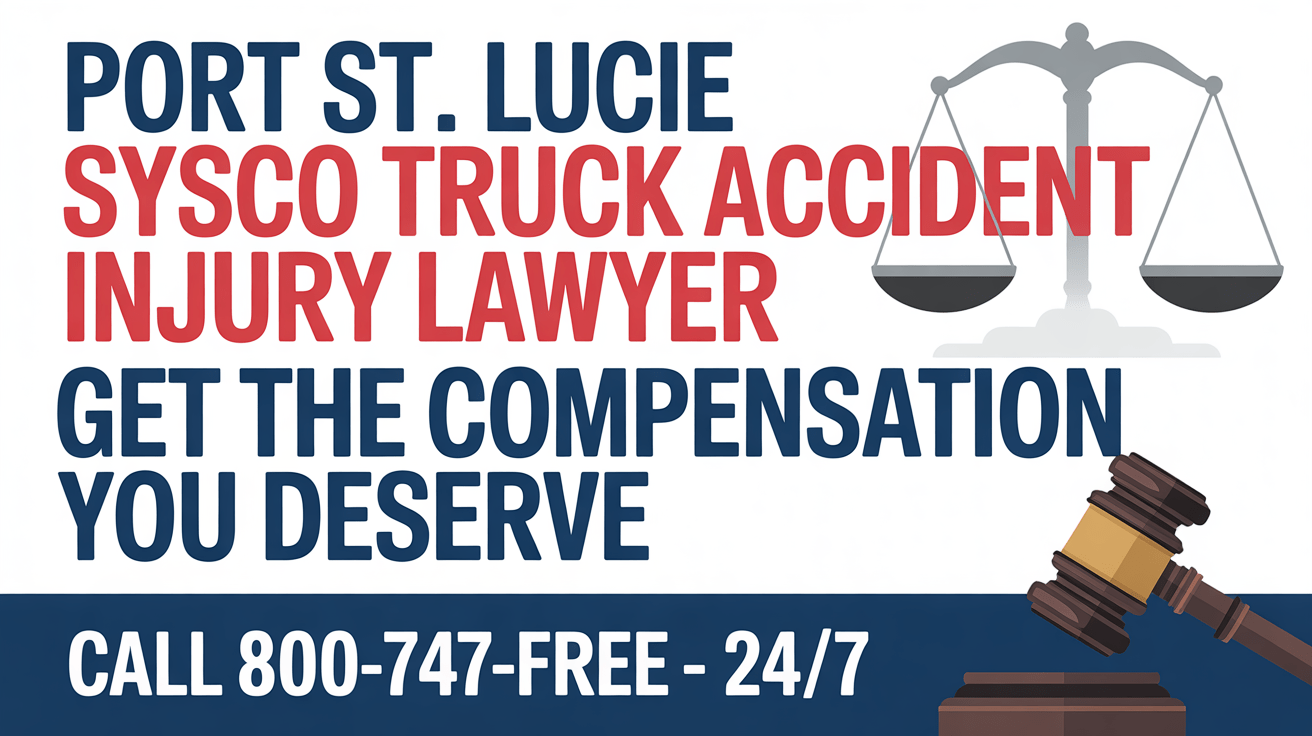 Abogado de lesiones por accidente de camión Sysco en Port St. Lucie