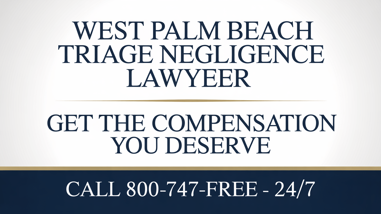 Abogado de Lesiones por Negligencia en Triage de West Palm Beach