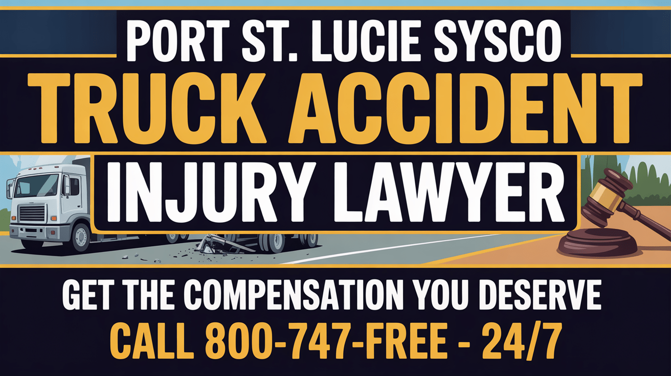 Abogado de Lesiones por Accidente de Camión de Sysco en Port St. Lucie