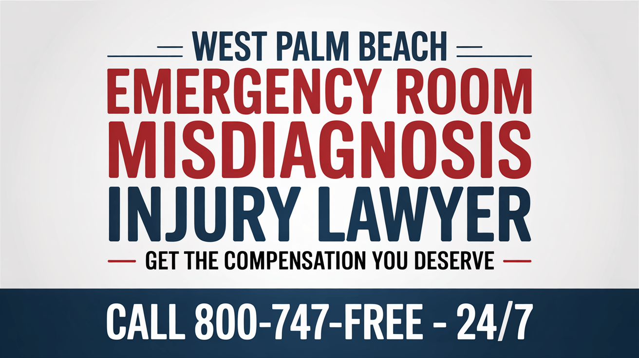Abogado de lesiones por diagnóstico erróneo en la sala de emergencias de West Palm Beach