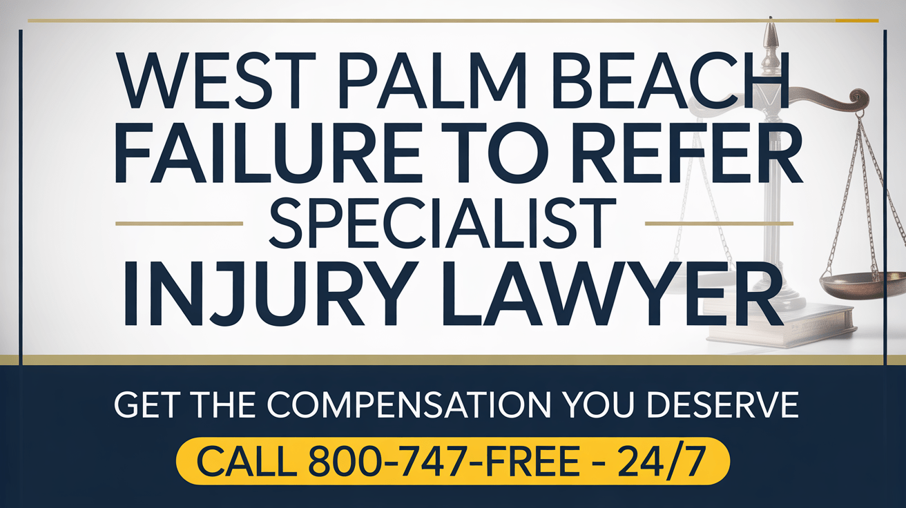 Abogado de lesiones por falta de referencia a especialista en West Palm Beach