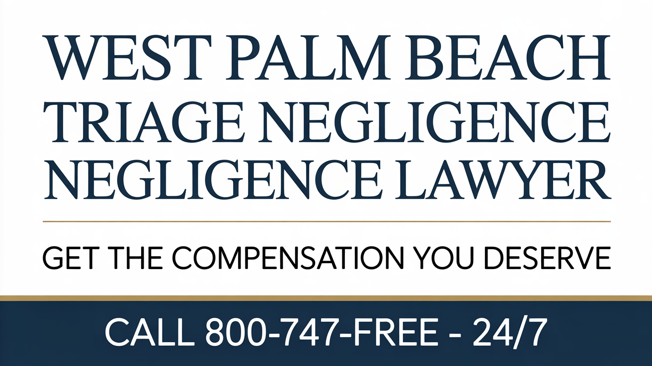 Abogado de Lesiones por Negligencia en Triage de West Palm Beach