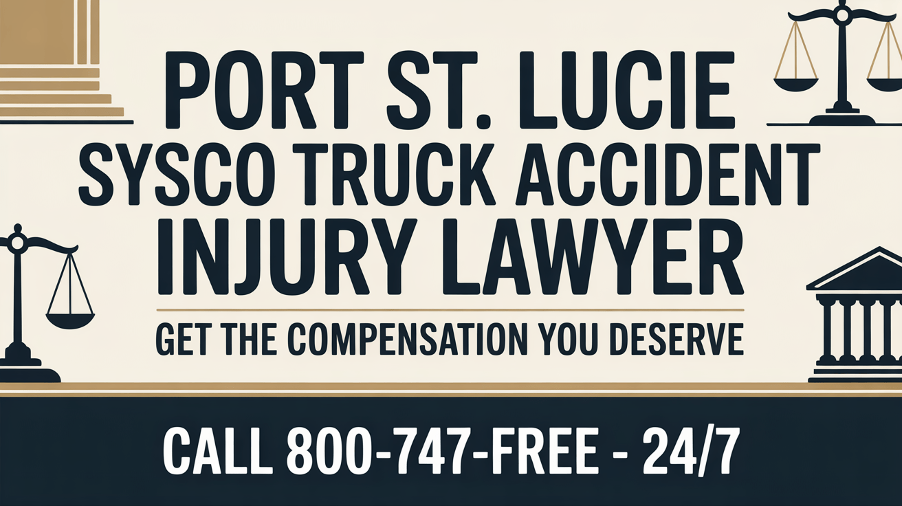 Abogado de Lesiones por Accidente de Camión Sysco en Port St. Lucie