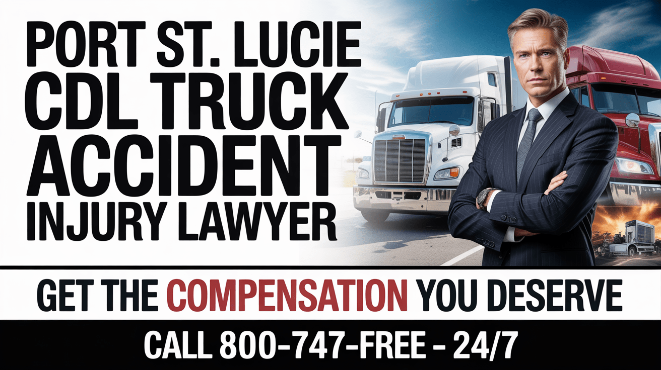 Abogado de Lesiones por Accidente de Camión CDL en Port St. Lucie