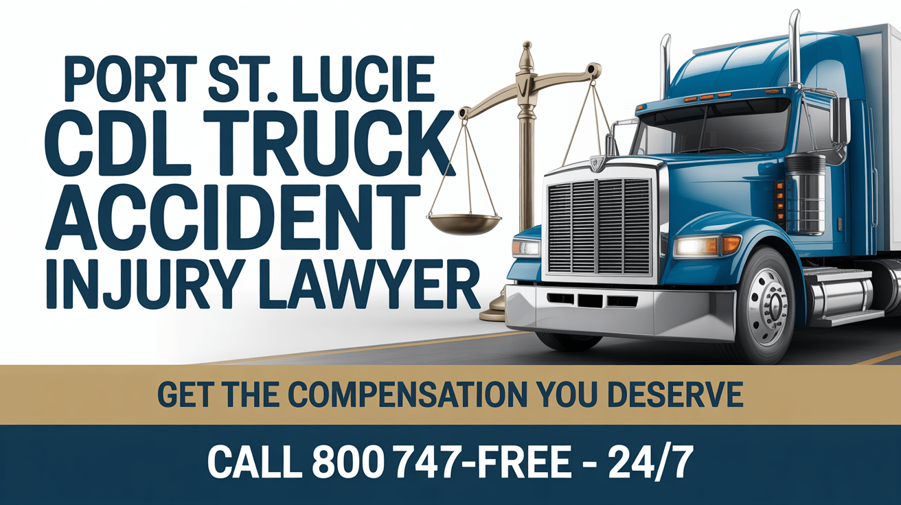 Abogado de lesiones por accidente de camión CDL en Port St. Lucie