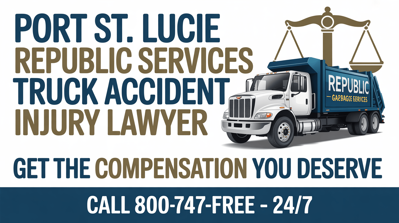 Abogado de Lesiones por Accidente de Camión de Republic Services en Port St. Lucie