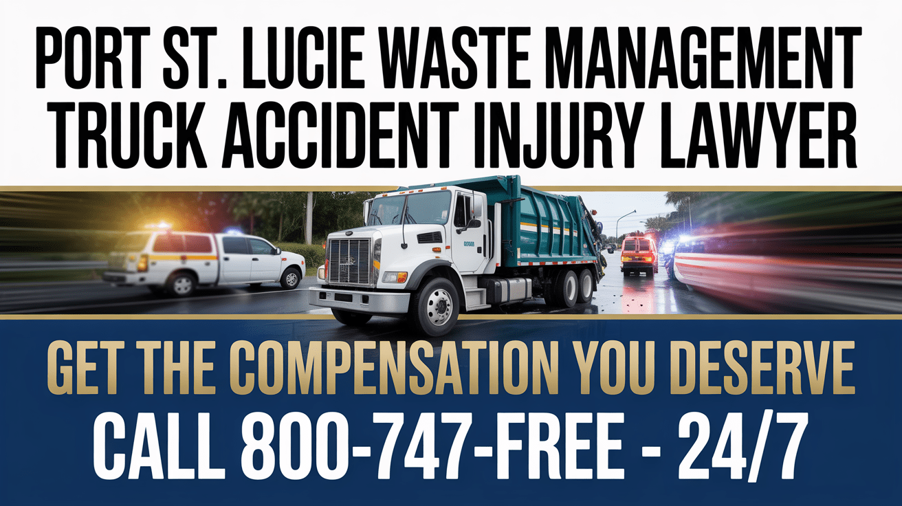 Port St. Lucie Waste Management Truck Accident Injury Lawyer