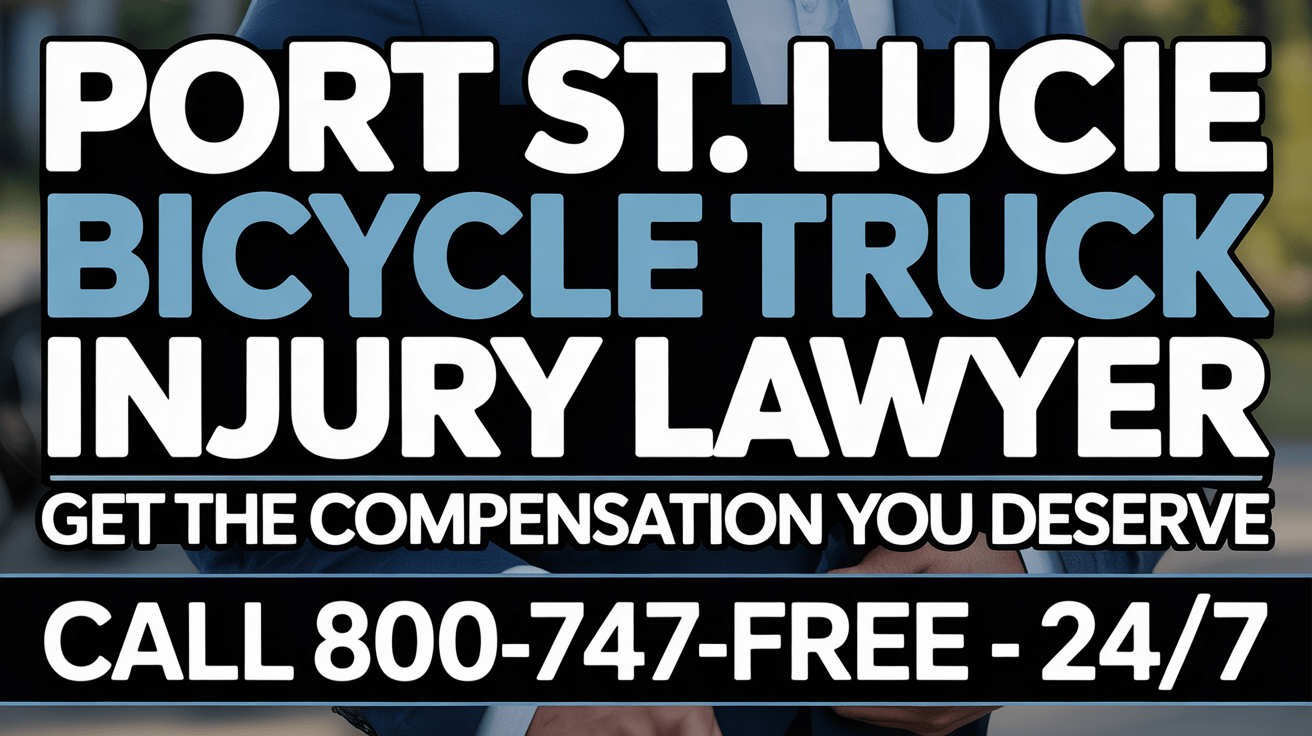 Port St. Lucie Bicycle Truck Accident Injury Lawyer