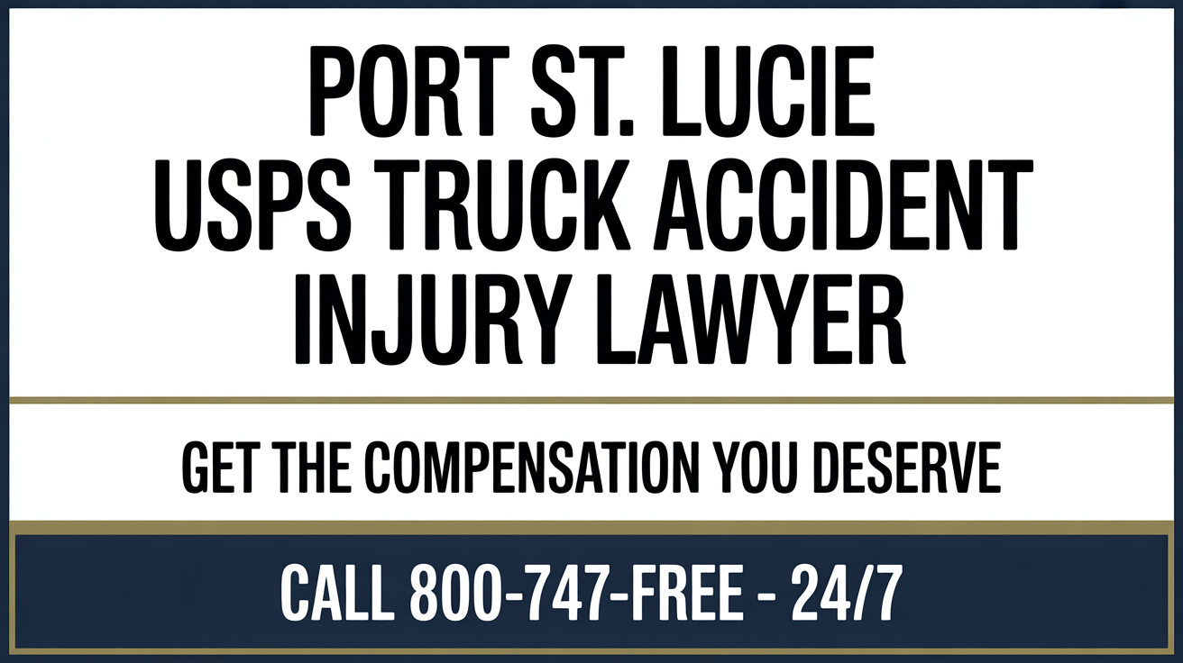 Abogado de lesiones por accidente de camión de USPS en Port St. Lucie