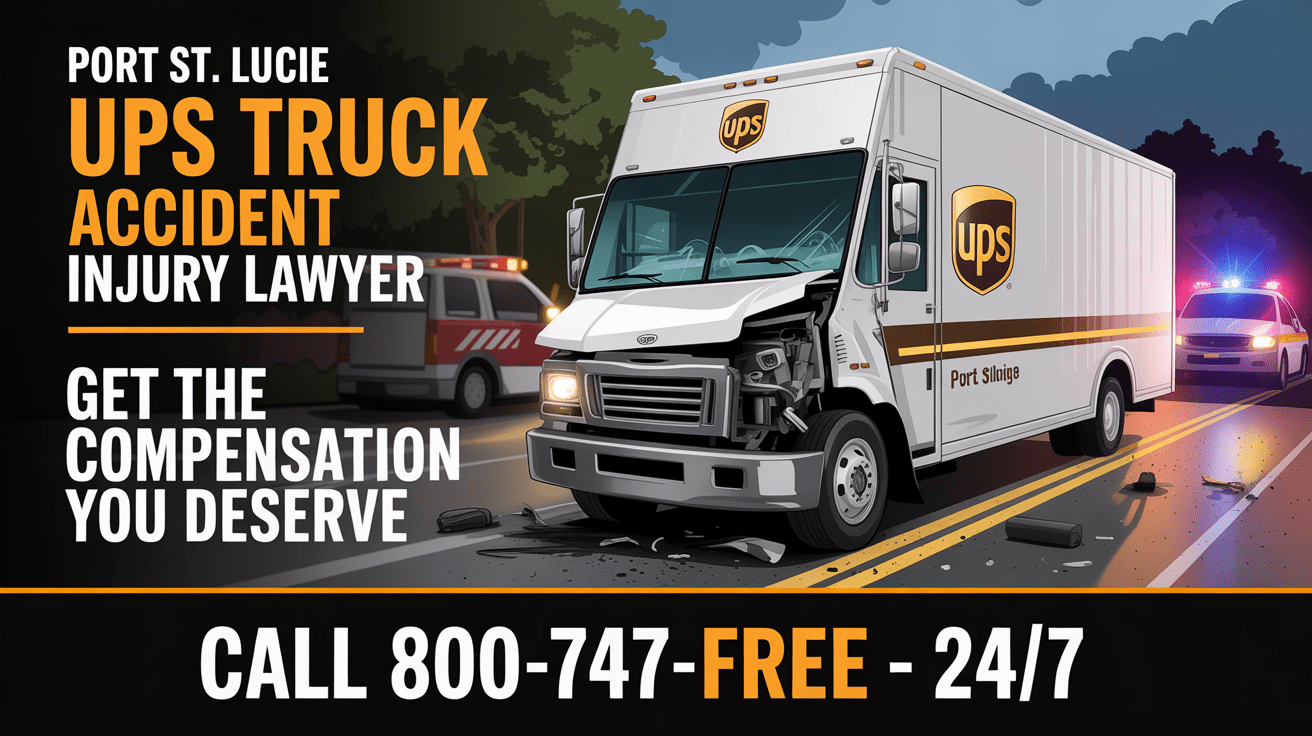 Abogado de lesiones por accidente de camión UPS en Port St. Lucie