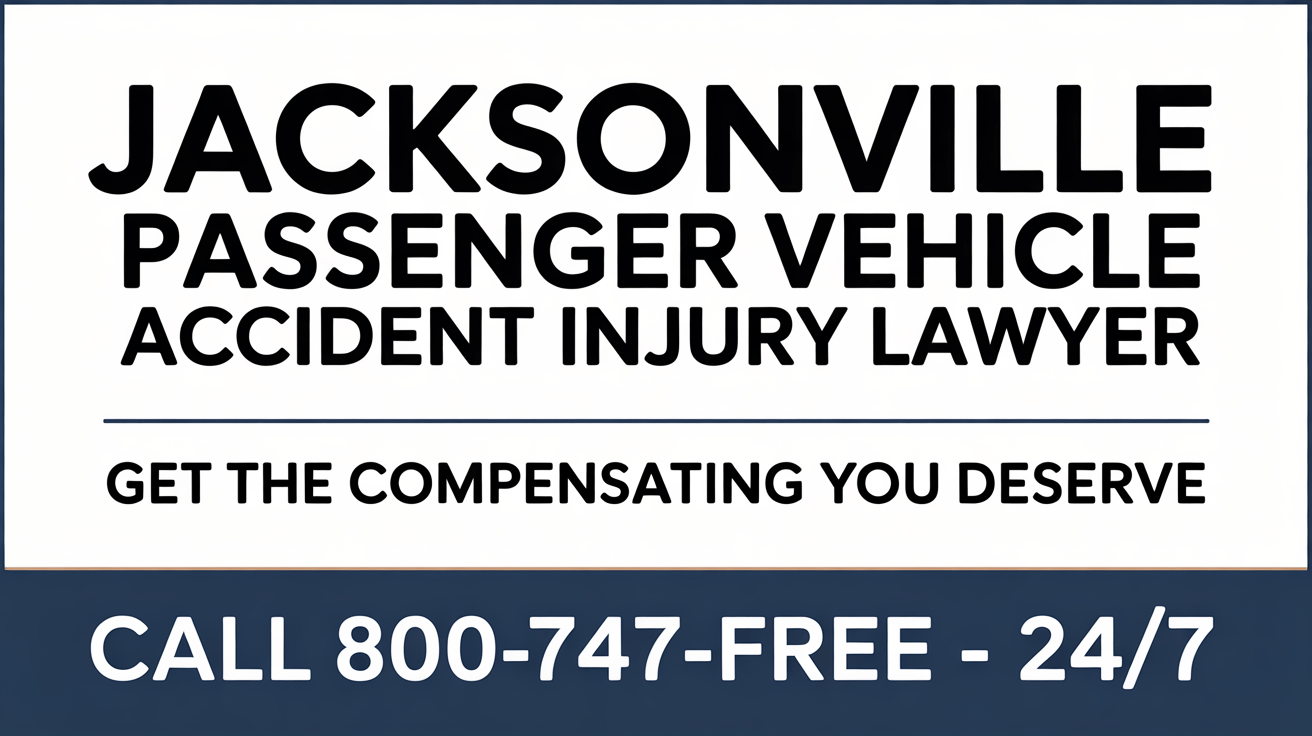Abogado de lesiones por accidente de vehículo de pasajeros en Jacksonville