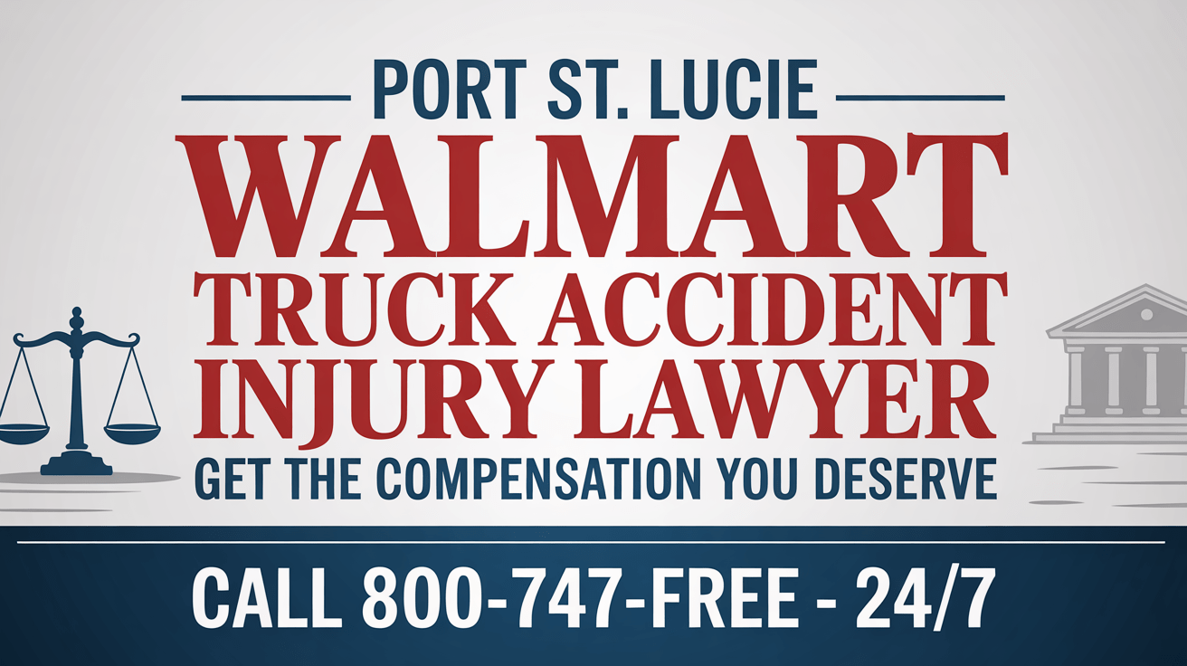 Abogado de lesiones por accidente de camión de Walmart en Port St. Lucie