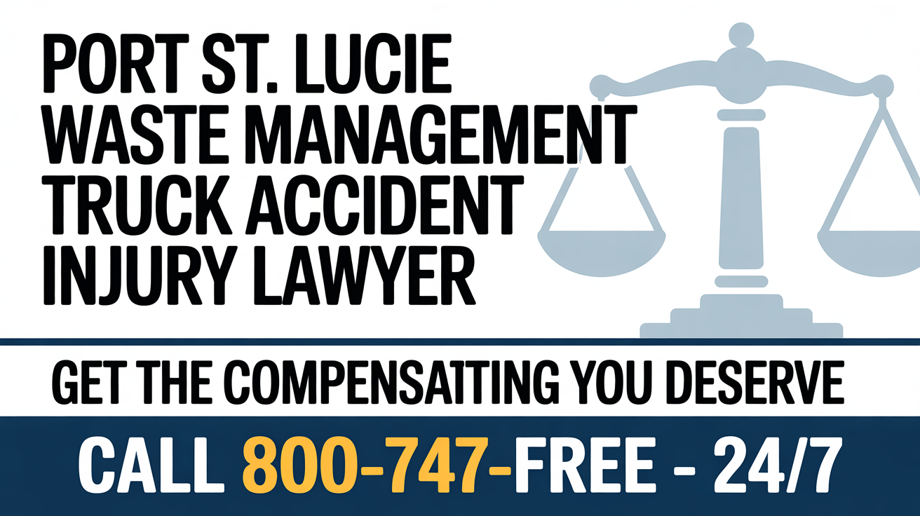 Port St. Lucie Waste Management Truck Accident Injury Lawyer