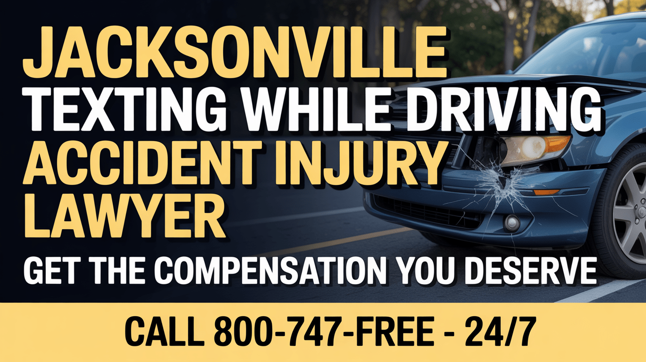 Abogado de lesiones por accidente de conducción distraída en Jacksonville