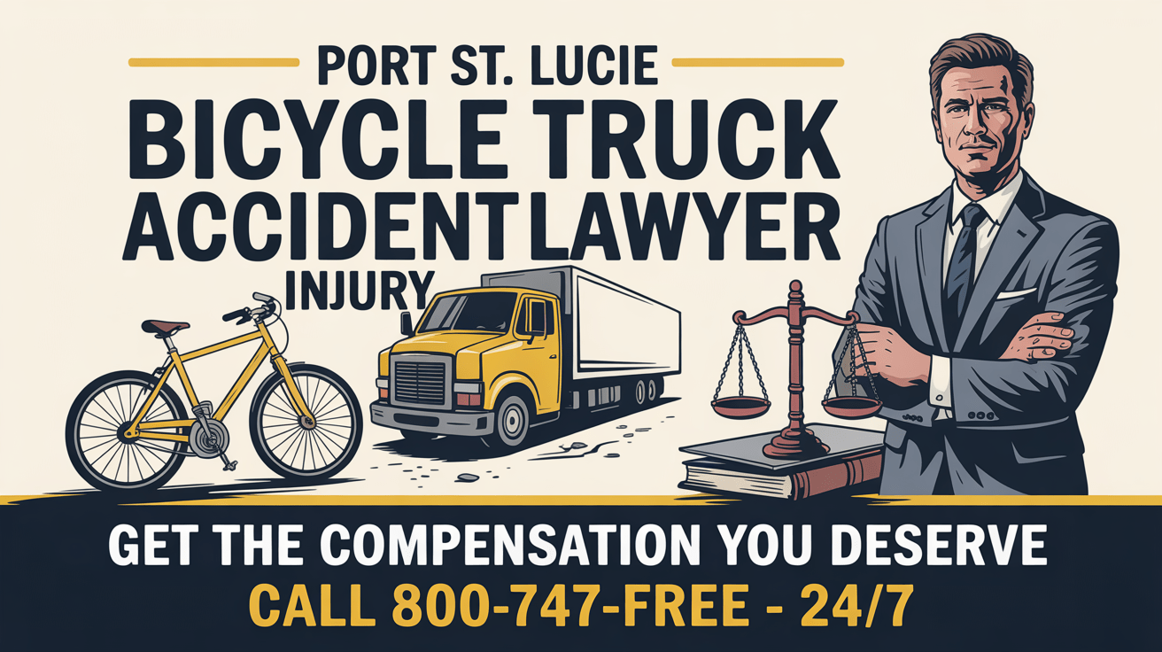 Port St. Lucie Bicycle Truck Accident Injury Lawyer