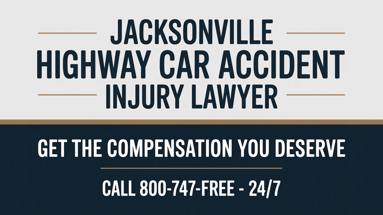 Abogado de lesiones por accidente de coche en la autopista de Jacksonville