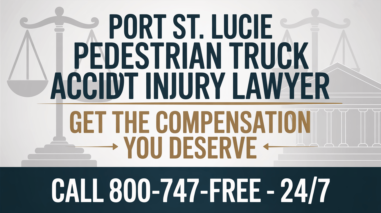 Port St. Lucie Pedestrian Truck Accident Injury Lawyer