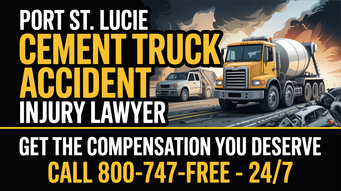 Port St. Lucie Cement Truck Accident Lawyer 