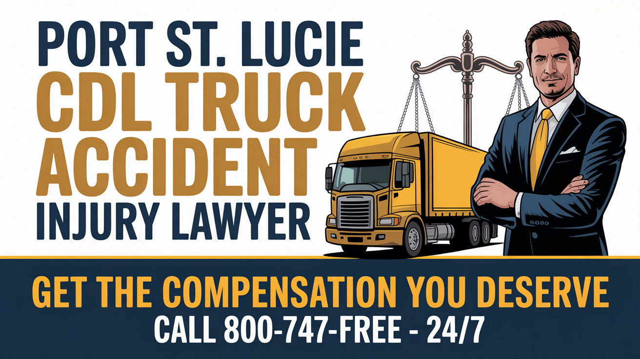 Abogado de lesiones por accidente de camión CDL en Port St. Lucie