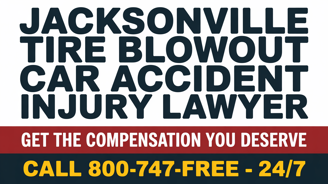 Abogado de lesiones por accidente automovilístico debido a reventón de llanta en Jacksonville