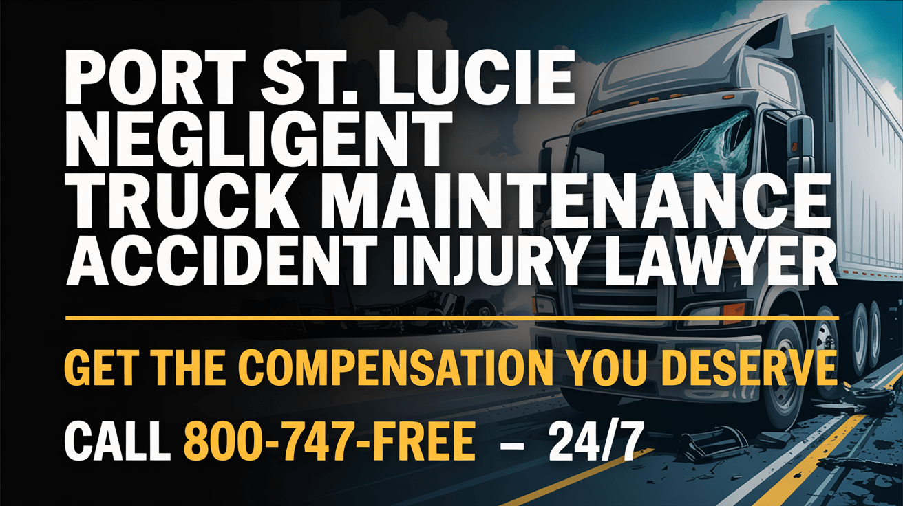 Abogado de Accidentes por Mantenimiento Negligente de Camiones en Port St. Lucie