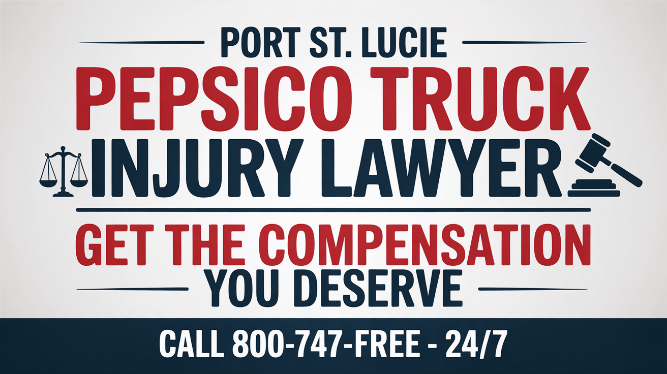 Abogado de lesiones por accidente de camión de PepsiCo en Port St. Lucie