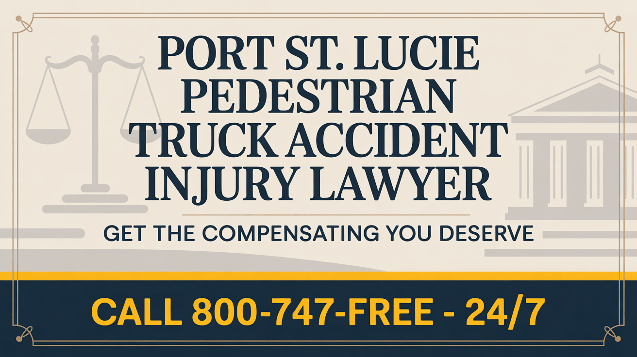 Port St. Lucie Pedestrian Truck Accident Injury Lawyer