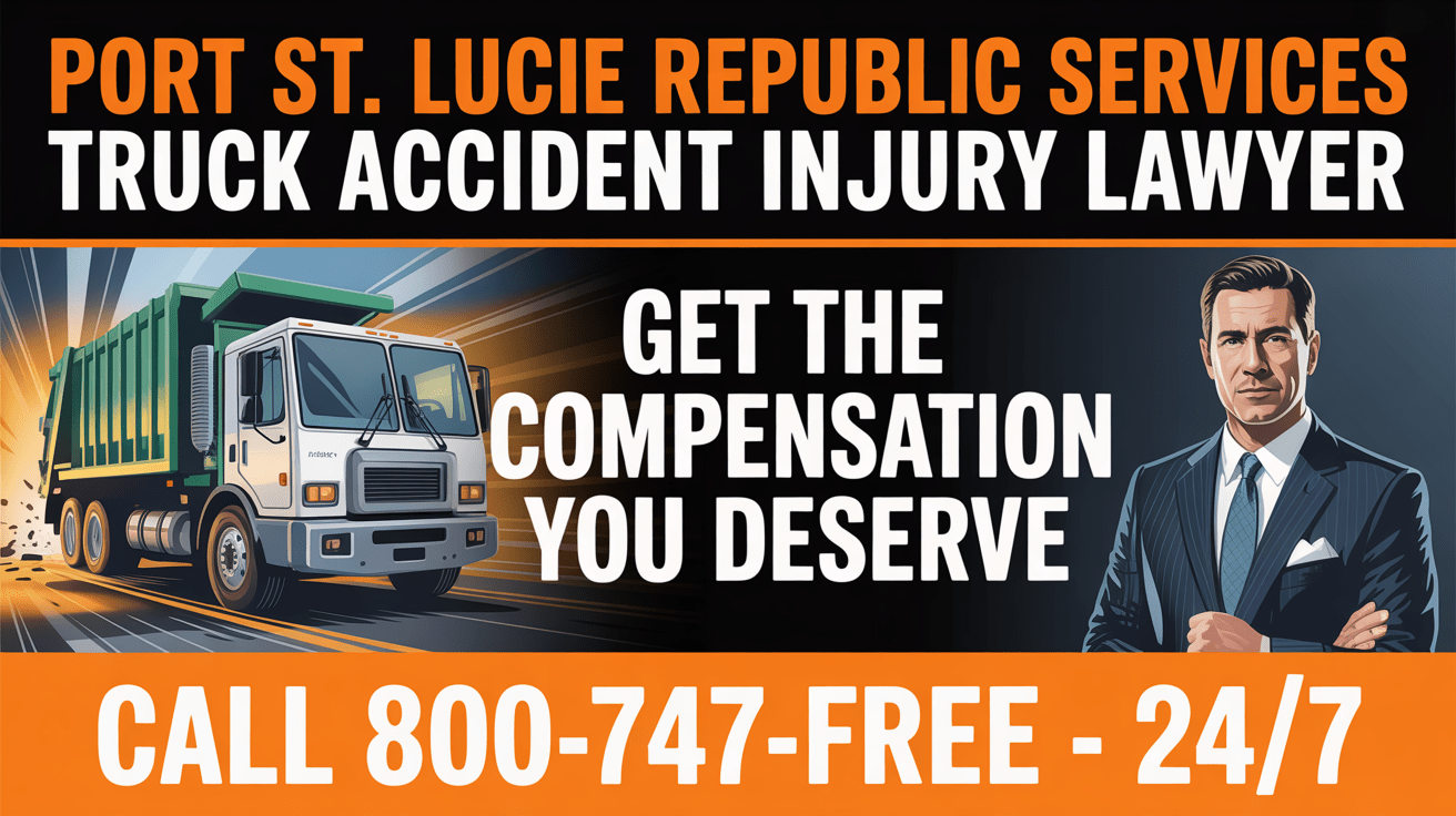 Abogado de lesiones por accidente de camión de Republic Services en Port St. Lucie