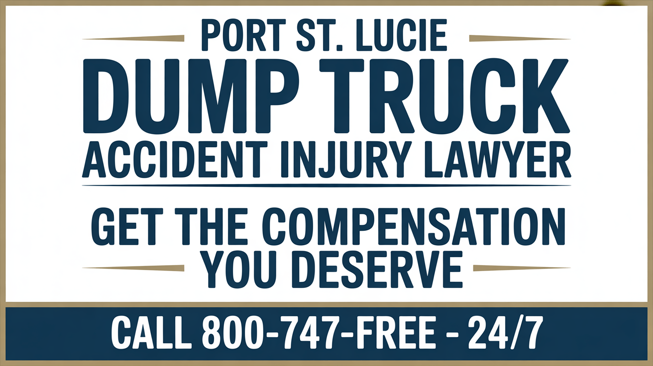 Abogado de Lesiones por Accidente de Camión de Volteo en Port St. Lucie