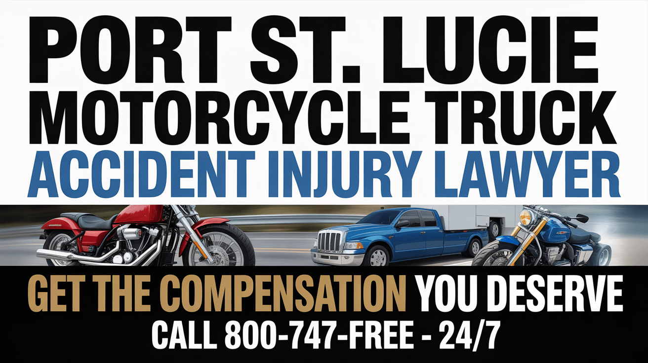 Abogado de Lesiones por Accidente de Motocicleta con Camión en Port St. Lucie