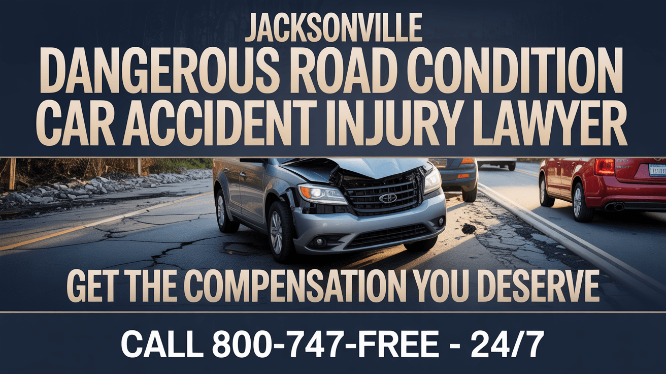 Jacksonville Dangerous Road Condition Car Accident Injury Lawyer