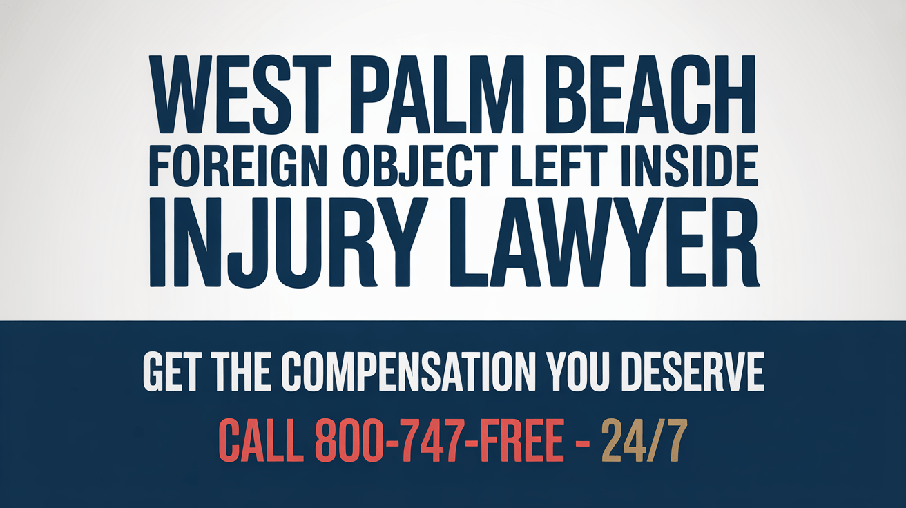 West Palm Beach Foreign Object Left Inside Injury Lawyer