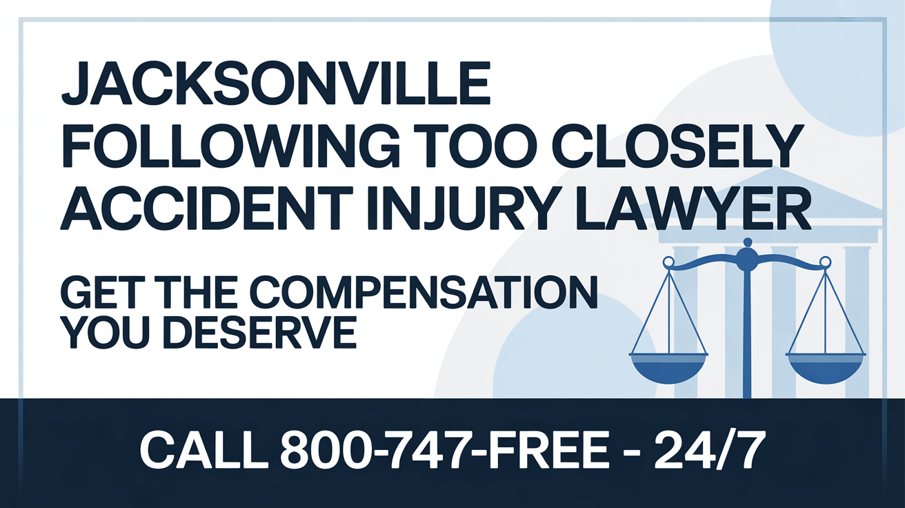 Abogado de accidentes por seguir demasiado de cerca en Jacksonville