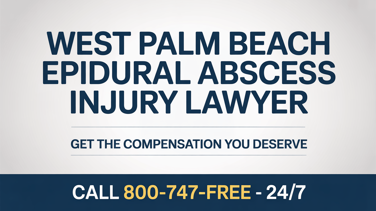 Abogado de absceso epidural en West Palm Beach