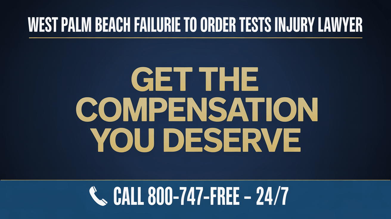 Abogado de Lesiones por Fallo en Ordenar Pruebas en West Palm Beach