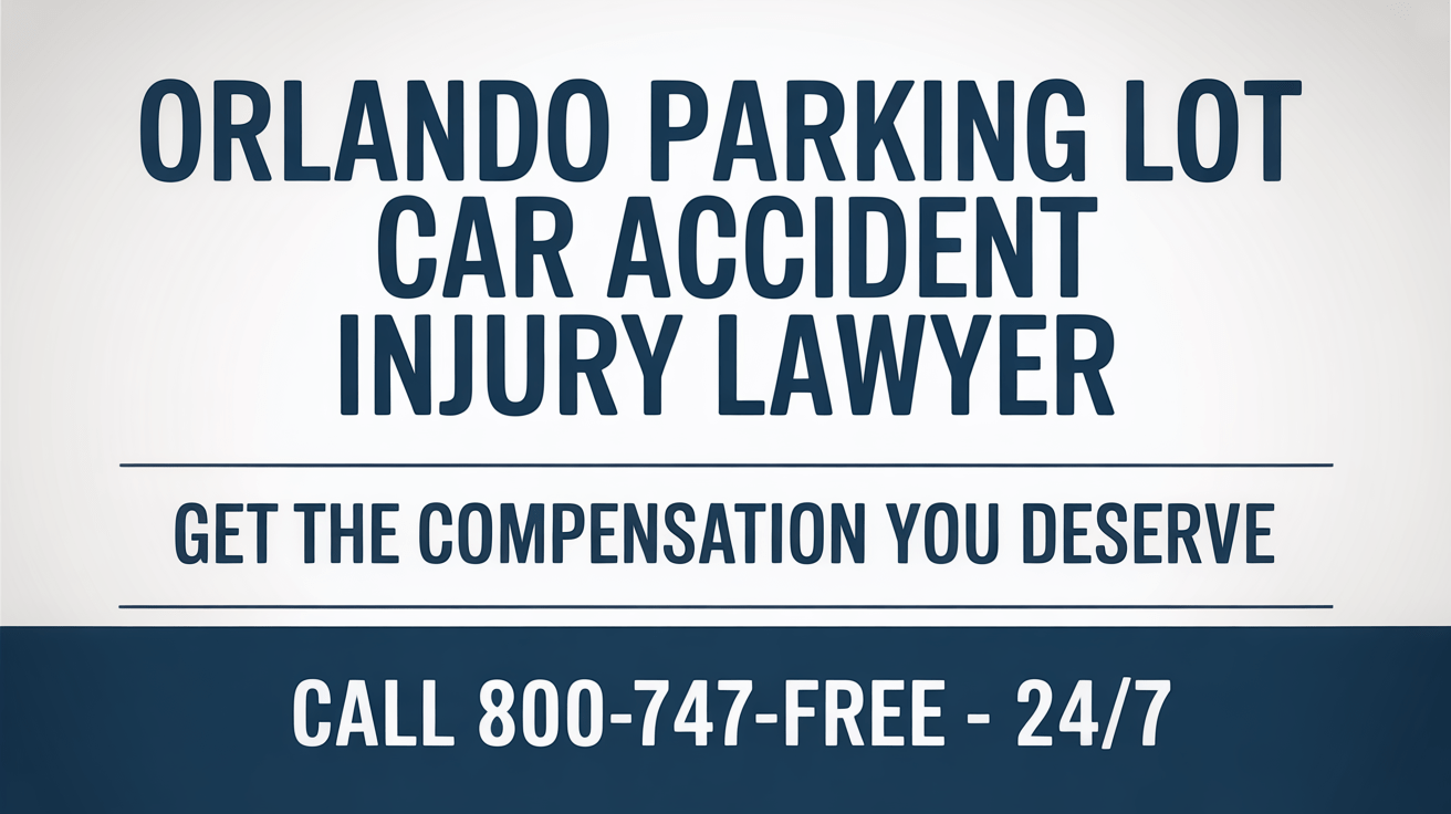 Abogado de lesiones por accidente de automóvil en estacionamiento de Orlando