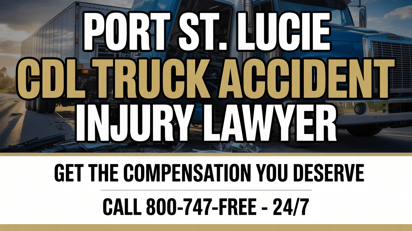 Abogado de lesiones por accidente de camión CDL en Port St. Lucie
