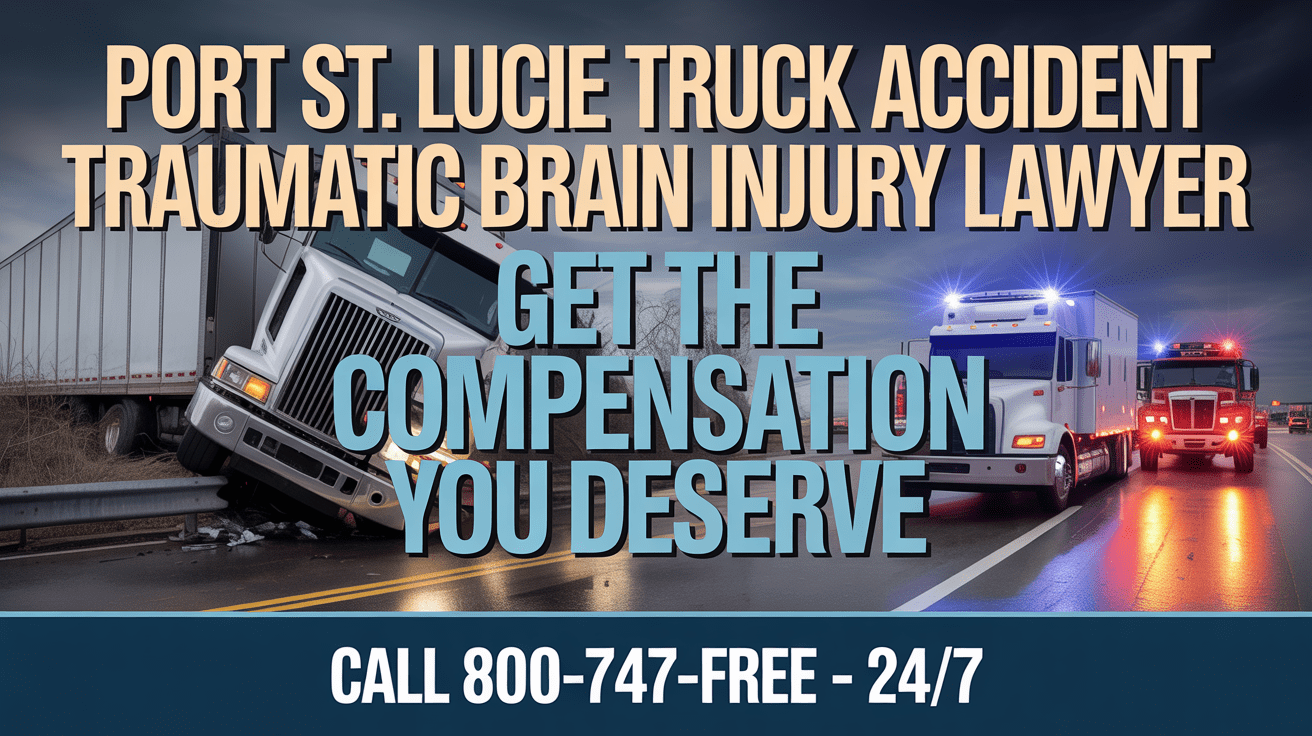 Abogado de Lesiones Cerebrales Traumáticas por Accidentes de Camiones en Port St. Lucie