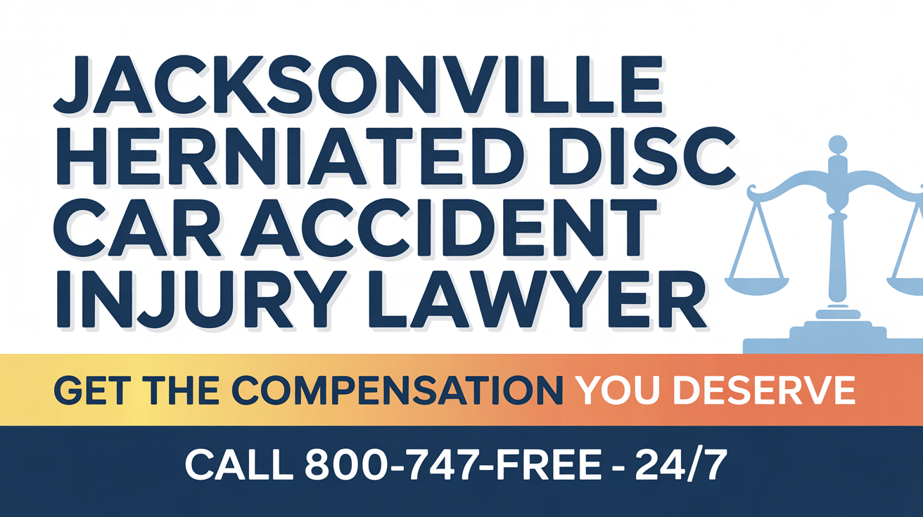Abogado de lesiones por accidente automovilístico con disco herniado en Jacksonville