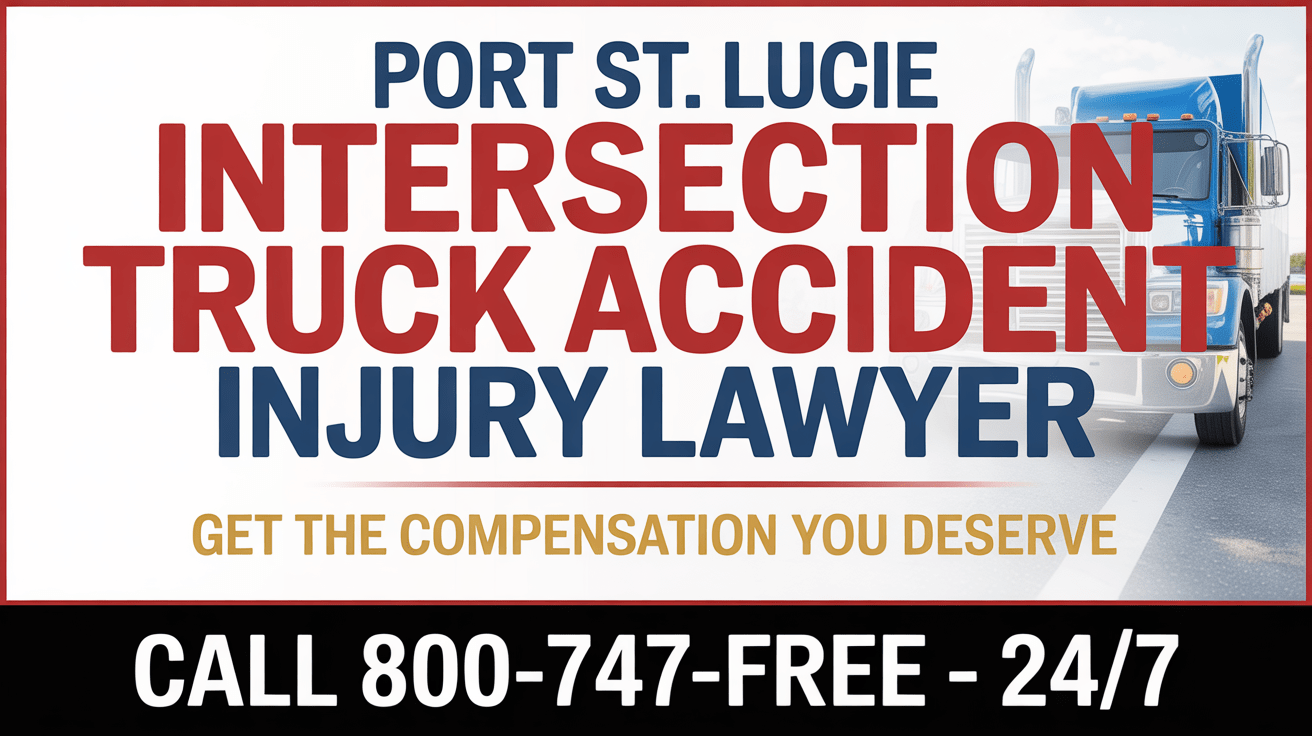 Abogado de Accidentes de Camiones en Intersecciones de Port St. Lucie