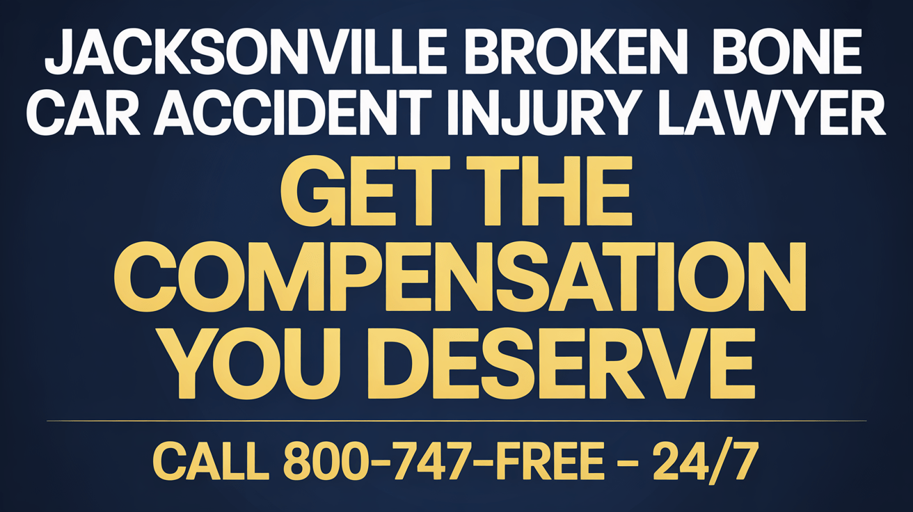 Abogado de Lesiones por Accidentes de Coche con Fractura Ósea en Jacksonville