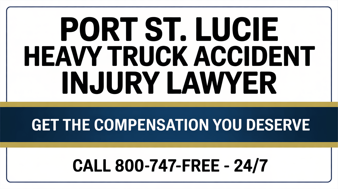 Port St. Lucie Heavy Truck Accident Injury Lawyer