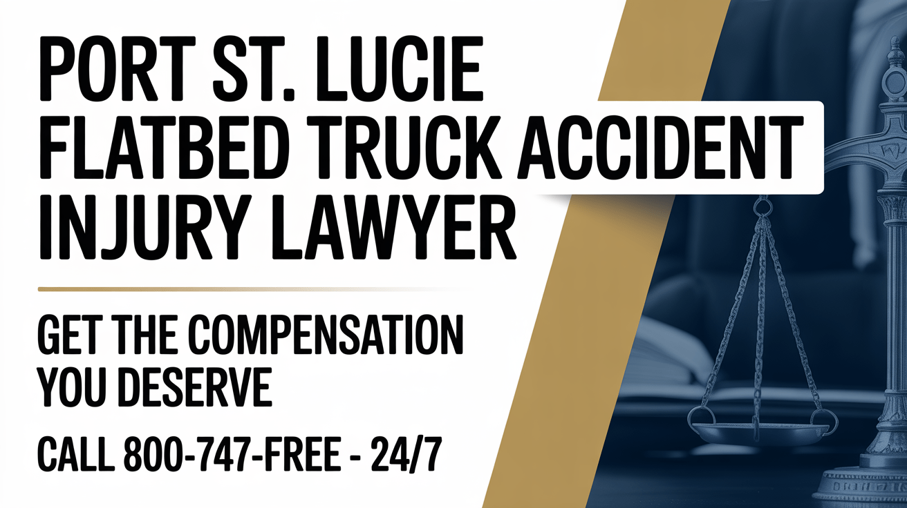 Abogado de lesiones por accidente de camión de plataforma en Port St. Lucie