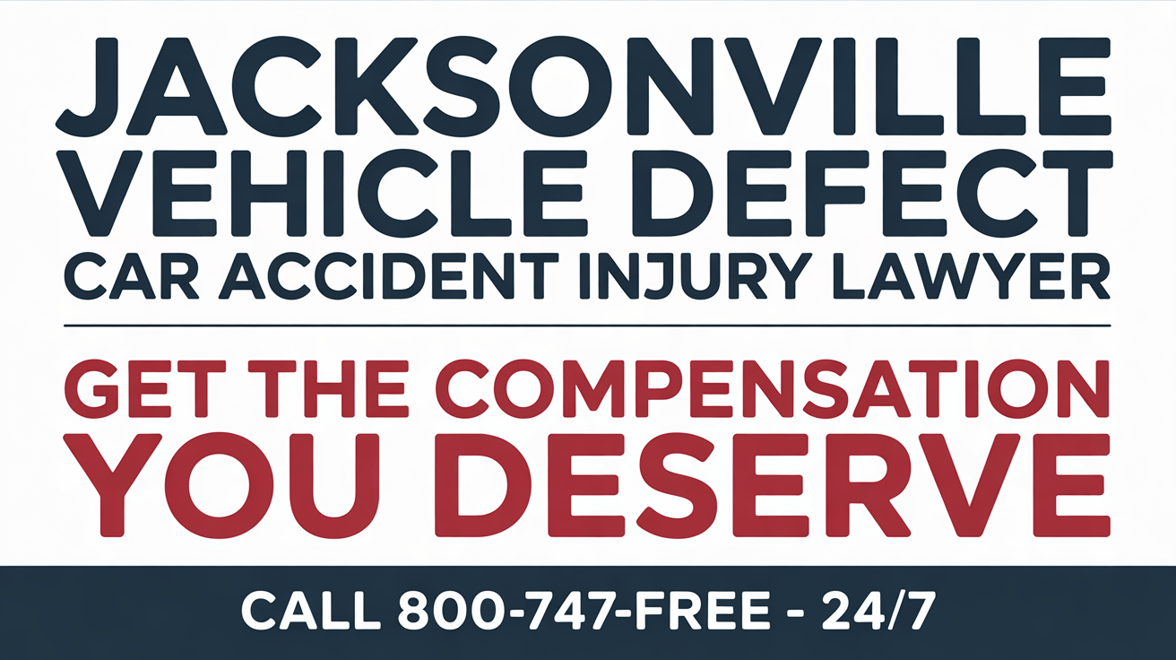 Abogado de Lesiones por Accidentes de Vehículos con Defectos en Jacksonville