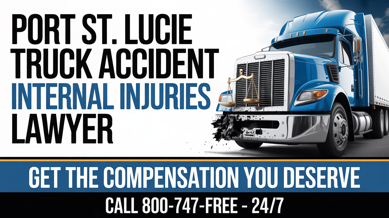 Port St. Lucie Truck Accident Internal Injuries Lawyer