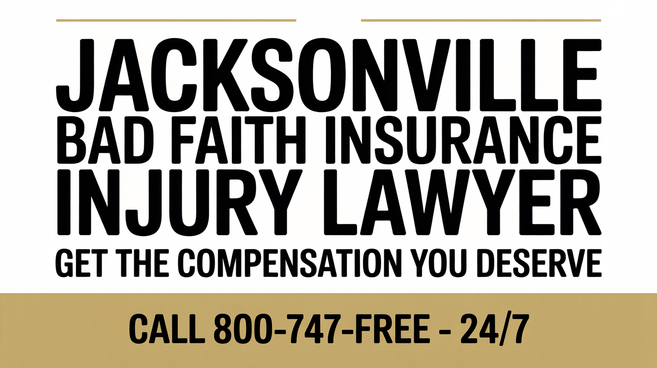 Jacksonville Bad Faith Insurance Injury Lawyer